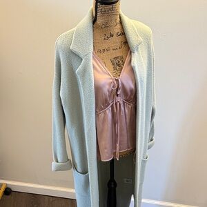 Jessica Simpson Light mint duster sweater/coat